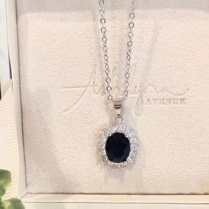 Ashlynn Rhea 18KWhite Gold-Plated Gemstone Pendant